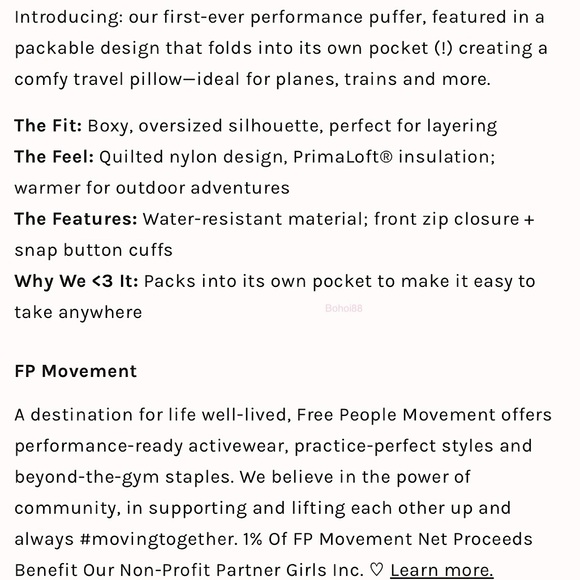 NEW Free People Pippa Packable Puffer Jacket - Picture 6 of 11